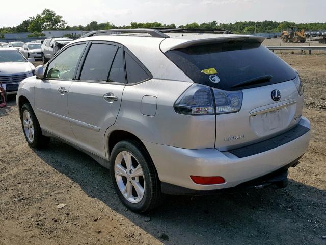 JTJGW31UX82851624 - 2008 LEXUS RX 400H SILVER photo 3