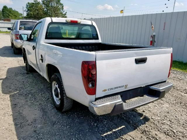 1GCCS146158220350 - 2005 CHEVROLET COLORADO WHITE photo 3