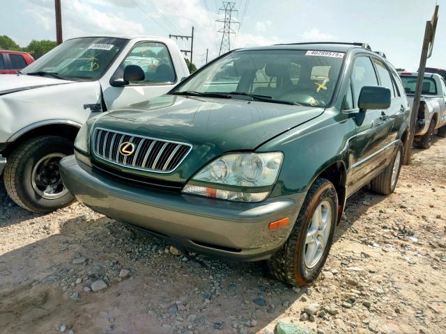 JTJHF10U230293783 - 2003 LEXUS RX 300 GREEN photo 2