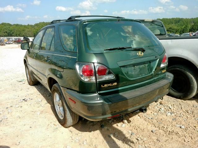 JTJHF10U230293783 - 2003 LEXUS RX 300 GREEN photo 3