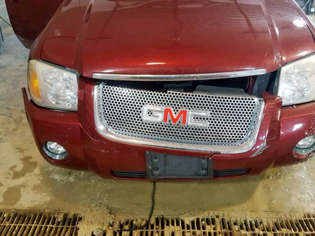 1GKET63M572251162 - 2007 GMC ENVOY DENA BURGUNDY photo 9