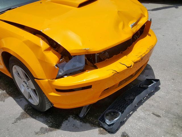 1ZVHT85H975232193 - 2007 FORD MUSTANG GT ORANGE photo 9