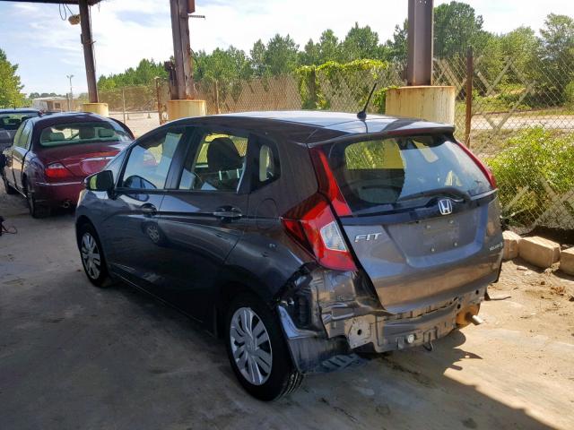 JHMGK5H58GS007846 - 2016 HONDA FIT LX GRAY photo 3