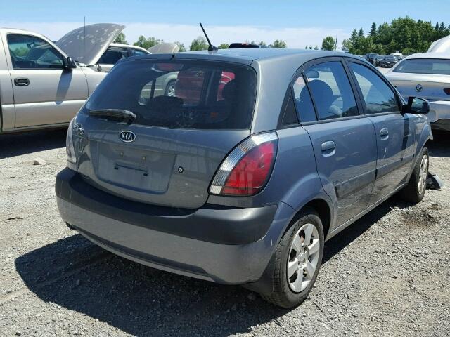 KNADE163266081256 - 2006 KIA RIO 5 GRAY photo 4