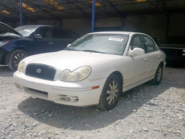 KMHWF25S84A951041 - 2004 HYUNDAI SONATA GL WHITE photo 2