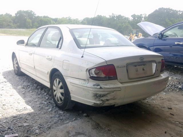 KMHWF25S84A951041 - 2004 HYUNDAI SONATA GL WHITE photo 3