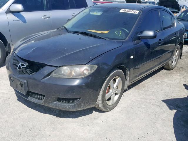 JM1BK12F151278773 - 2005 MAZDA 3 I BLACK photo 2