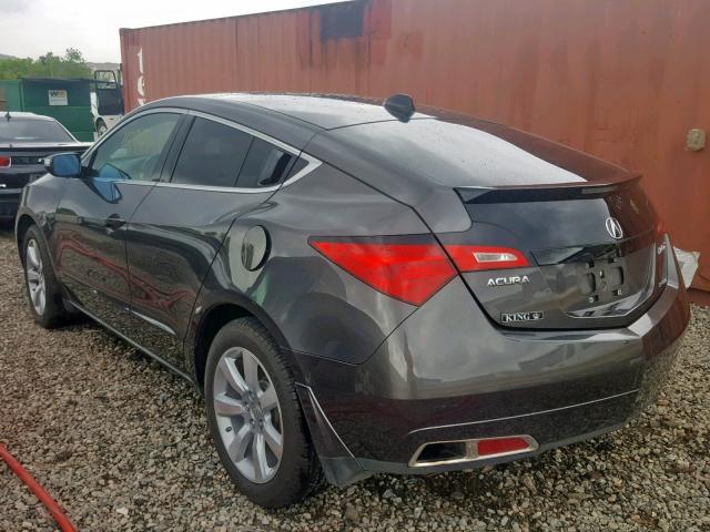 2HNYB1H48AH500537 - 2010 ACURA ZDX TECHNO CHARCOAL photo 3