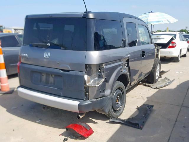 5J6YH28635L033624 - 2005 HONDA ELEMENT EX GRAY photo 4