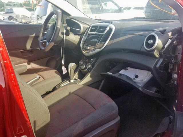 1G1JD6SB5K4112906 - 2019 CHEVROLET SONIC LT BURGUNDY photo 5