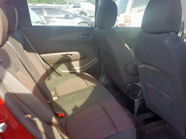 1G1JD6SB5K4112906 - 2019 CHEVROLET SONIC LT BURGUNDY photo 6