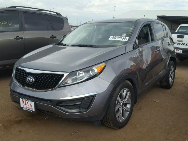 KNDPBCAC7F7757187 - 2015 KIA SPORTAGE L GRAY photo 2