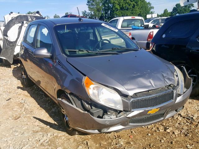 KL1TD66EX9B629619 - 2009 CHEVROLET AVEO LS GRAY photo 1