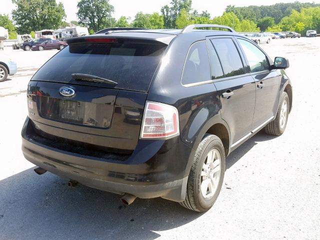 2FMDK36C07BA30117 - 2007 FORD EDGE SE BLACK photo 4