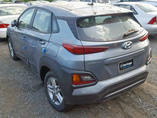 KM8K12AA6KU331181 - 2019 HYUNDAI KONA SE BLUE photo 3