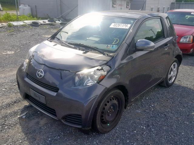 JTNJJXB0XCJ014795 - 2012 TOYOTA SCION IQ CHARCOAL photo 2