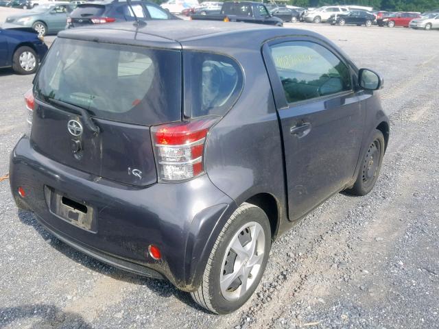 JTNJJXB0XCJ014795 - 2012 TOYOTA SCION IQ CHARCOAL photo 4