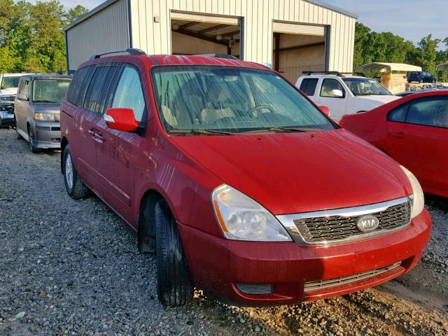 KNDMG4C7XC6499615 - 2012 KIA SEDONA LX RED photo 1