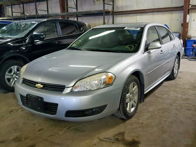 2G1WC57MX91327166 - 2009 CHEVROLET IMPALA 2LT SILVER photo 2