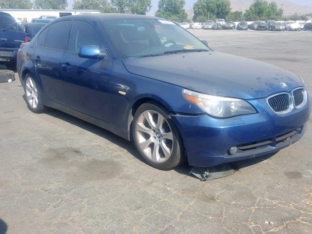 WBANB53587CN93682 - 2007 BMW 550 I BLUE photo 1