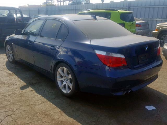 WBANB53587CN93682 - 2007 BMW 550 I BLUE photo 3