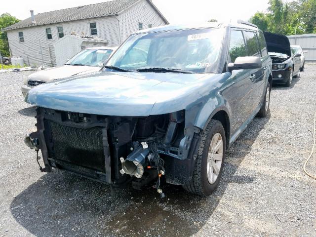 2FMGK5BC5ABB10440 - 2010 FORD FLEX SE BLUE photo 2