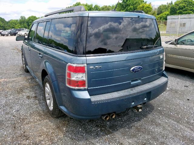 2FMGK5BC5ABB10440 - 2010 FORD FLEX SE BLUE photo 3