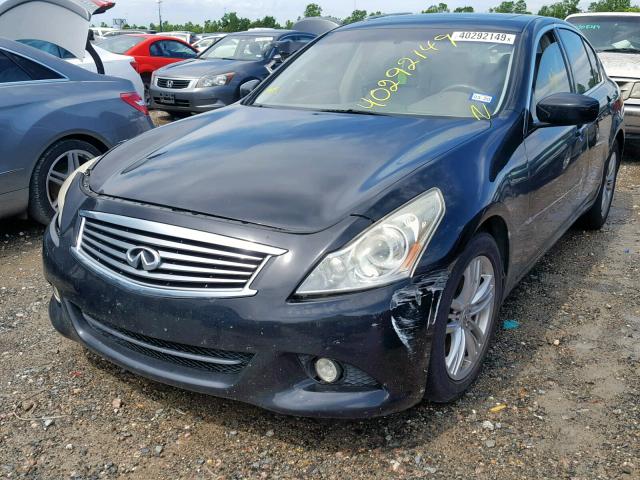 JN1CV6AP1BM302974 - 2011 INFINITI G37 BASE BLACK photo 2