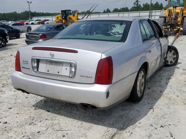 1G6KD54Y52U148766 - 2002 CADILLAC DEVILLE SILVER photo 4