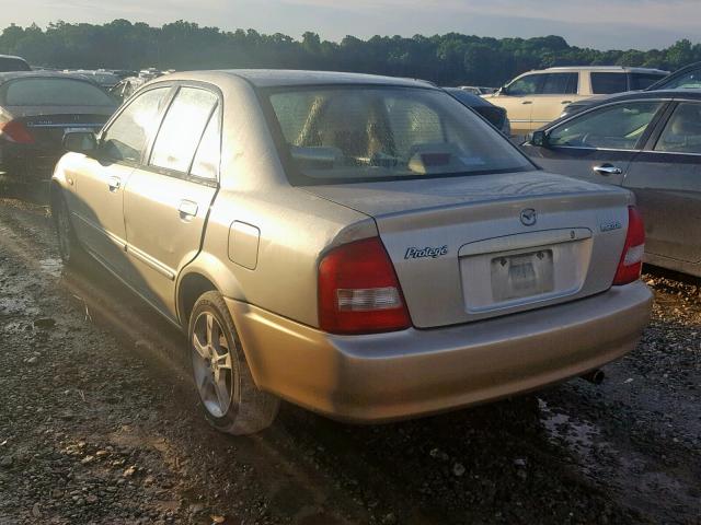 JM1BJ225330179455 - 2003 MAZDA PROTEGE DX TAN photo 3