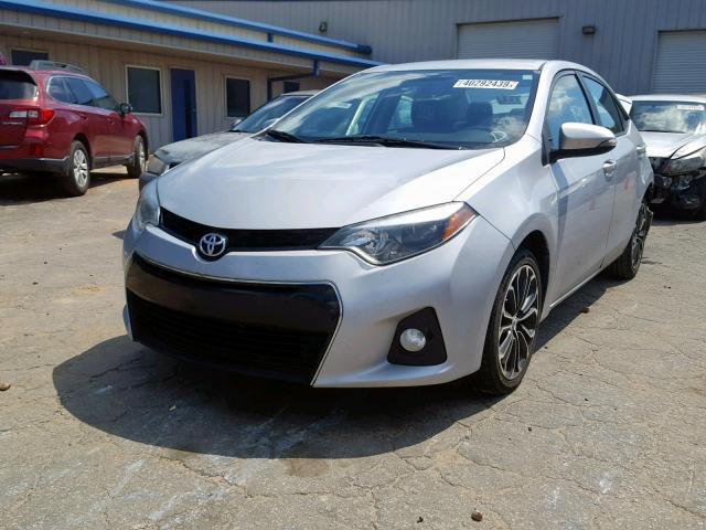 2T1BURHE7EC142716 - 2014 TOYOTA COROLLA L SILVER photo 2