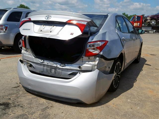 2T1BURHE7EC142716 - 2014 TOYOTA COROLLA L SILVER photo 4