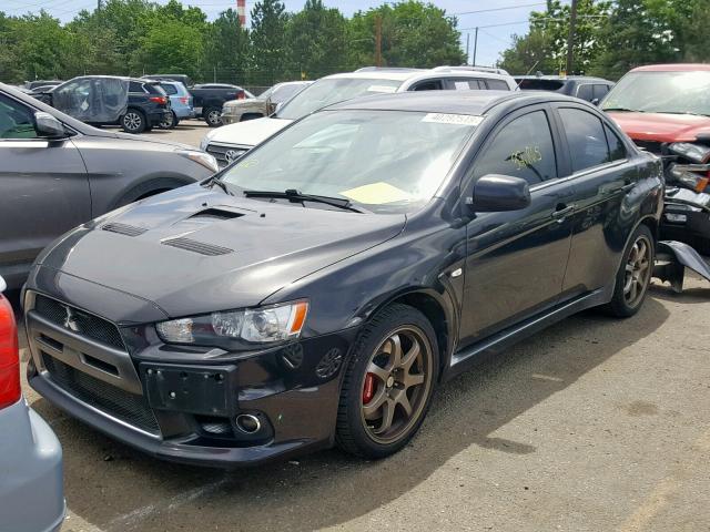 JA3AW56VX8U051186 - 2008 MITSUBISHI LANCER EVO BLACK photo 2