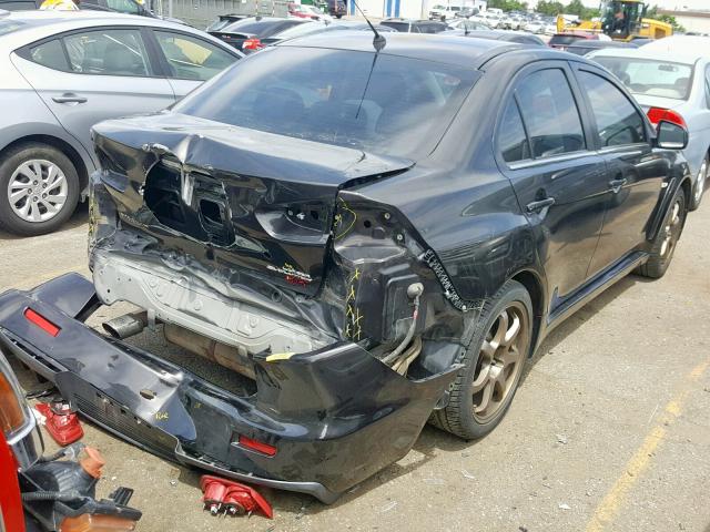 JA3AW56VX8U051186 - 2008 MITSUBISHI LANCER EVO BLACK photo 4