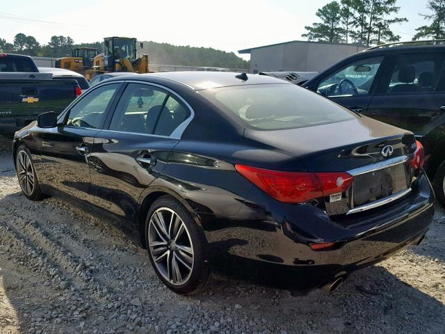 JN1BV7AP9FM336569 - 2015 INFINITI Q50 BASE BLACK photo 3