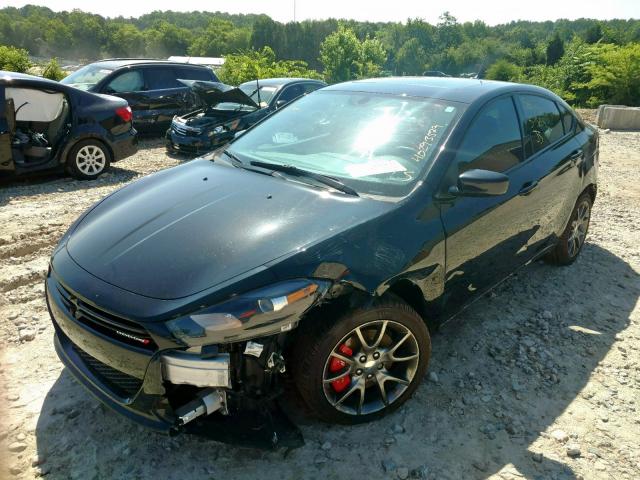 1C3CDFBB0ED902106 - 2014 DODGE DART SXT BLACK photo 2