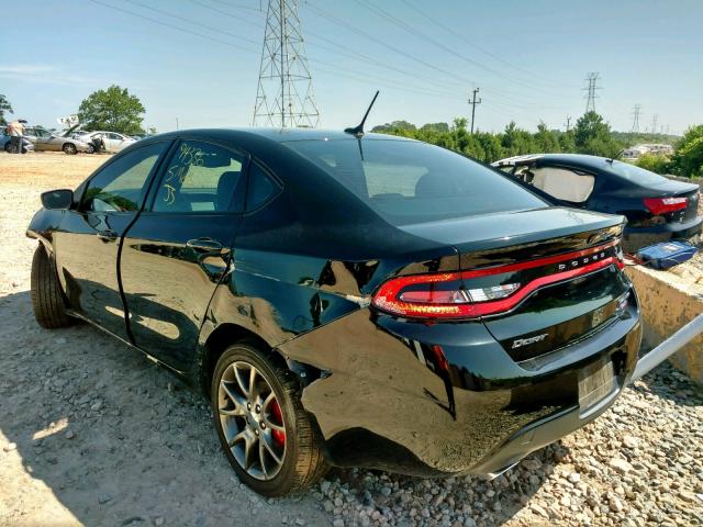 1C3CDFBB0ED902106 - 2014 DODGE DART SXT BLACK photo 3