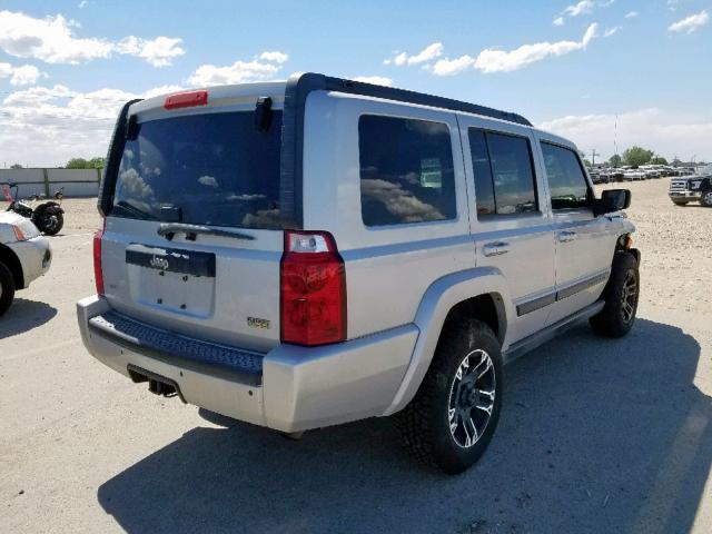 1J8HG48N18C239825 - 2008 JEEP COMMANDER SILVER photo 4