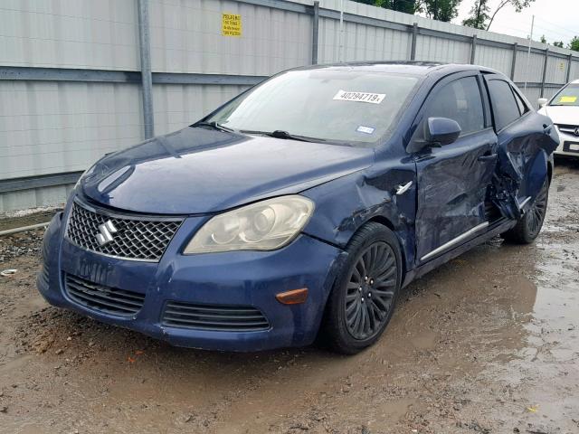 JS2RE9A32B6111127 - 2011 SUZUKI KIZASHI SE BLUE photo 2