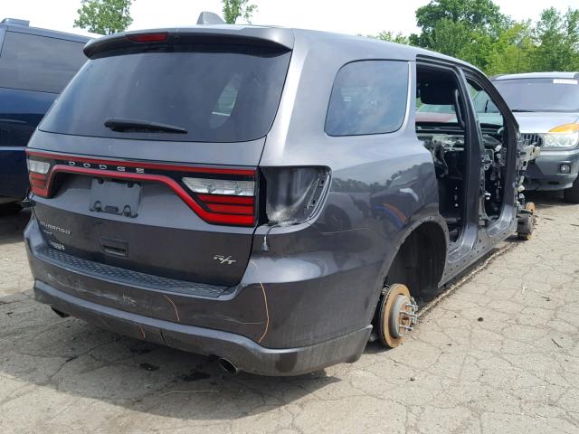 1C4SDJCT2GC315934 - 2016 DODGE DURANGO R/ GRAY photo 4