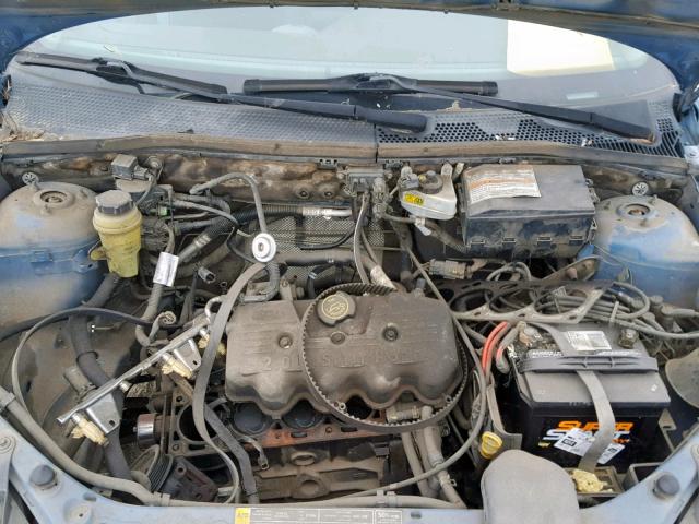 1FAFP33P4YW405289 - 2000 FORD FOCUS LX BLUE photo 7