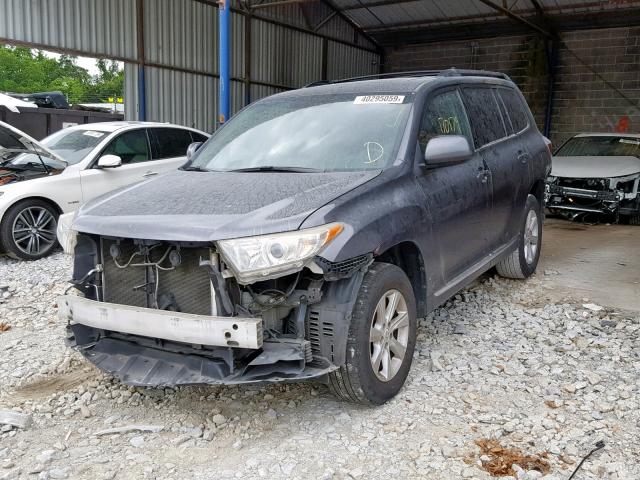 5TDZK3EH0BS035011 - 2011 TOYOTA HIGHLANDER GRAY photo 2