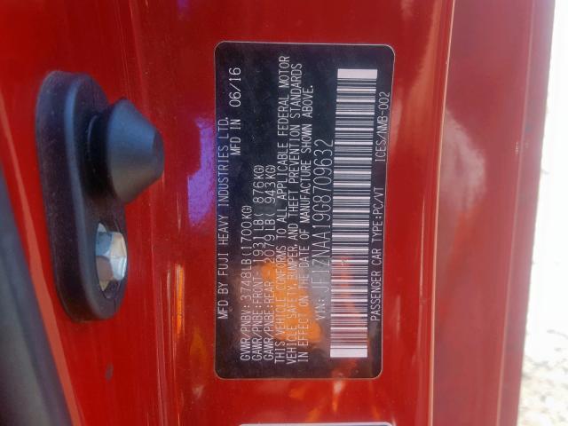 JF1ZNAA19G8709632 - 2016 TOYOTA SCION FR-S RED photo 10