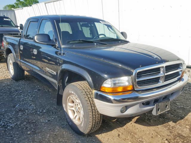 1D7HG48NX4S536170 - 2004 DODGE DAKOTA QUA BLACK photo 1