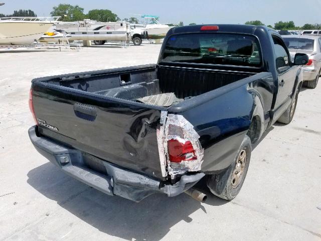 5TENX22N47Z375289 - 2007 TOYOTA TACOMA BLACK photo 4