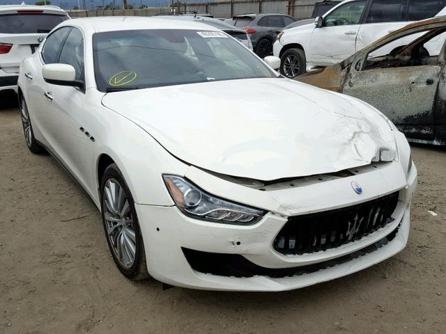 ZAM57XSA6F1155196 - 2015 MASERATI GHIBLI WHITE photo 1