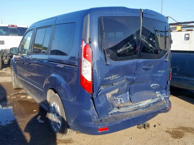 NM0GS9F79E1147062 - 2014 FORD TRANSIT CO BLUE photo 3