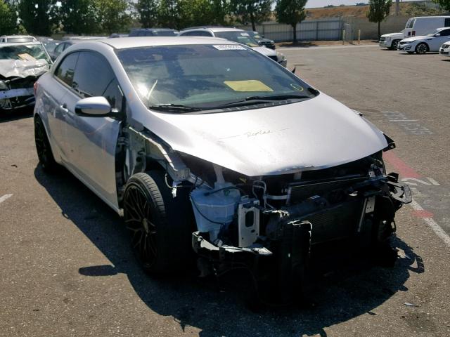 KNAFX6A83E5189196 - 2014 KIA FORTE EX SILVER photo 1