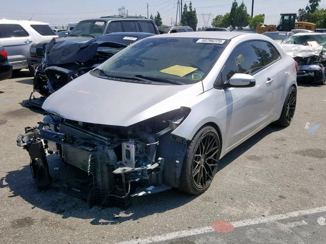 KNAFX6A83E5189196 - 2014 KIA FORTE EX SILVER photo 2