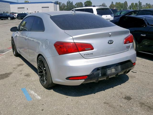 KNAFX6A83E5189196 - 2014 KIA FORTE EX SILVER photo 3